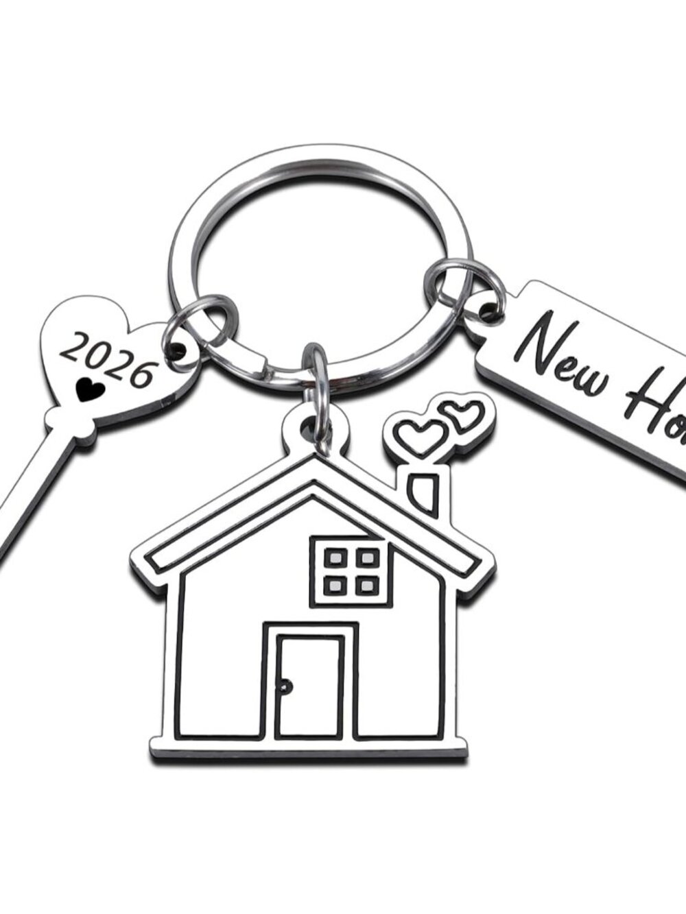 New Home Keychain, House Warming Home Key Chain Gifts for Women Men Couple